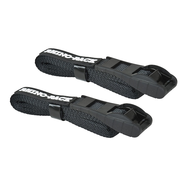 11FT TIE DOWN STRAPS W/ BUCKLE PROTECTOR - BLACK